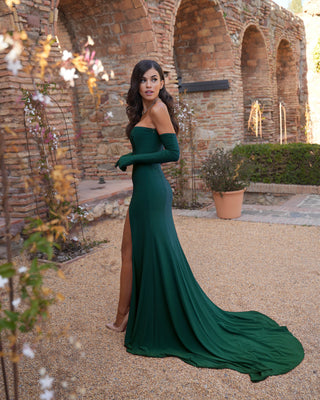 Vestido Ópera Verde Esmeralda